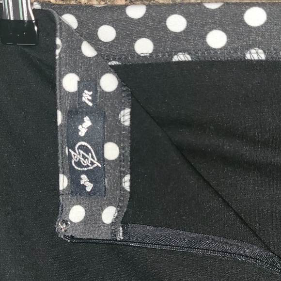 Black Skeleton Print Women's Skirt - Picture 4 of 4